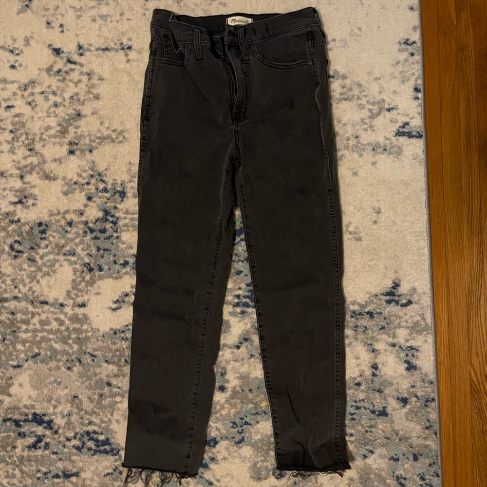 Madewell Stovepipe Jeans in Banberry Wash: Raw-Hem Edition Size 28 - Picture 6 of 8